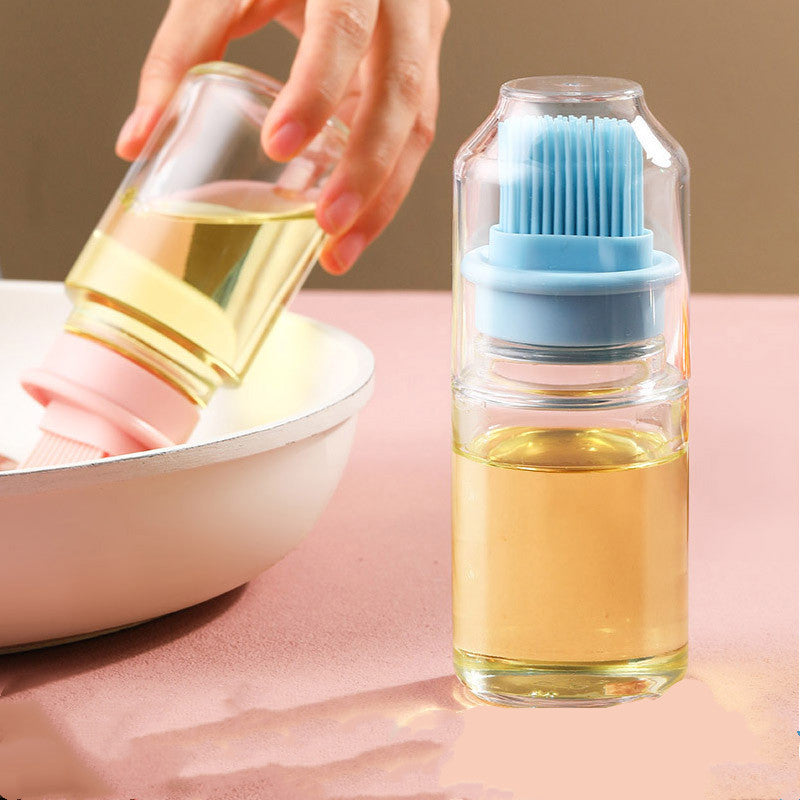 Portable Oil Bottle with Silicon Brush
