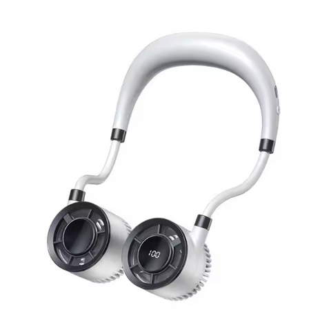 Portable Rechargeable Neck Fan – Comfort Cooling for Travel & Daily Commute