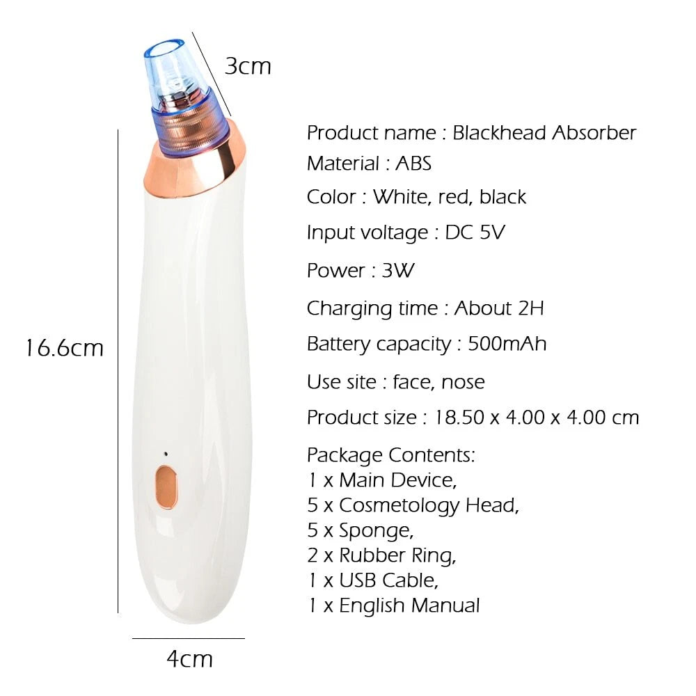 Portable Pore Cleaner – Remove Blackheads for Smooth, Healthy-Looking Skin