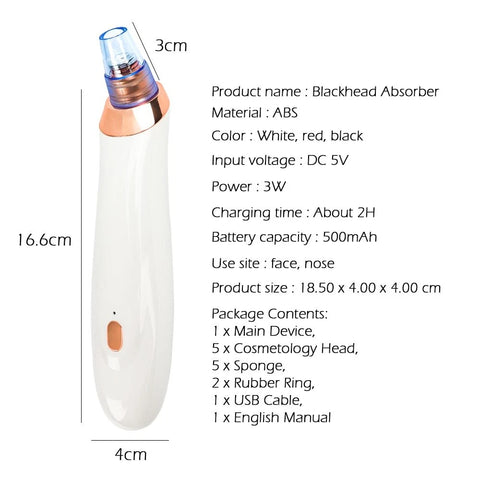 Portable Pore Cleaner – Remove Blackheads for Smooth, Healthy-Looking Skin